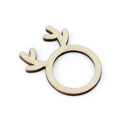 Rensdyr Servietringe Tr / 6 stk.