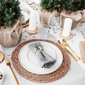 Rensdyr Servietringe Tr / 6 stk.