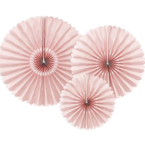 Rosetter/ 3 Stk. Rosa Dust