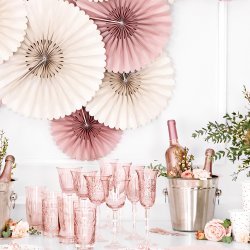 Rosetter/ 3 Stk. Rosa Dust