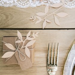 Rosa Papirblade/ 9 Stk.