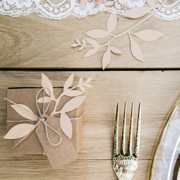 Rosa Papirblade/ 9 Stk.