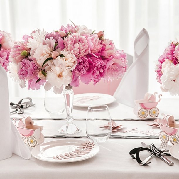 Rosa Papirblade/ 9 Stk.