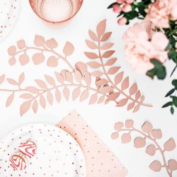 Rosa Papirblade/ 9 Stk.