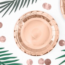 Rosegold Tallerkener 18 Cm./ 6 Stk.