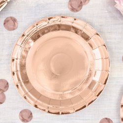 Rosegold Tallerkener 23 Cm./ 6 Stk.