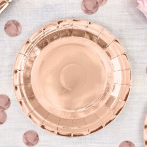 Rosegold Tallerkener 23 Cm./ 6 Stk.