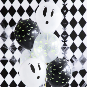 Halloween UV BOO! Balloner/ 3 Stk.