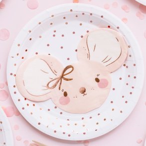 Servietter Lyserd Mus/ 20 Stk. 