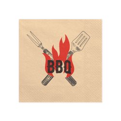 Servietter "BBQ" 33 x 33 cm. / 20 stk.