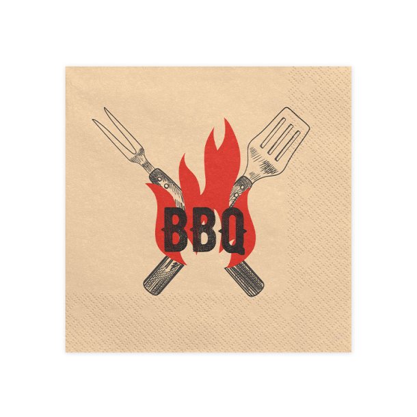 Servietter "BBQ" 33 x 33 cm. / 20 stk.