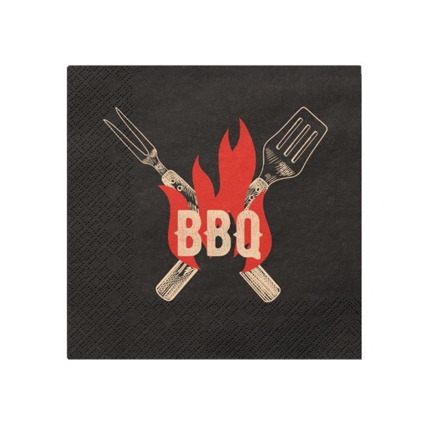 Servietter "BBQ" 33 x 33 cm. / 20 stk.