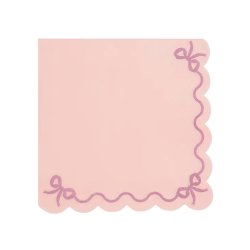 Servietter M. Kontrastbort. / Lyserd