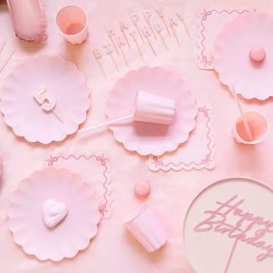 Servietter M. Kontrastbort. / Lyserd