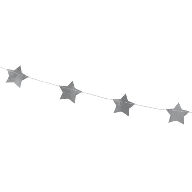 Slv Stjerne Guirlande 3,6 M.