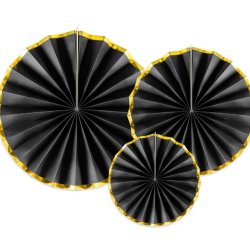 Rosetter / 3 Stk. Sorte M. Guldkant