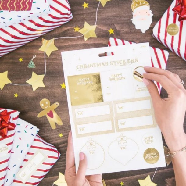 Guld Stjerne Guirlande 3,6 M.