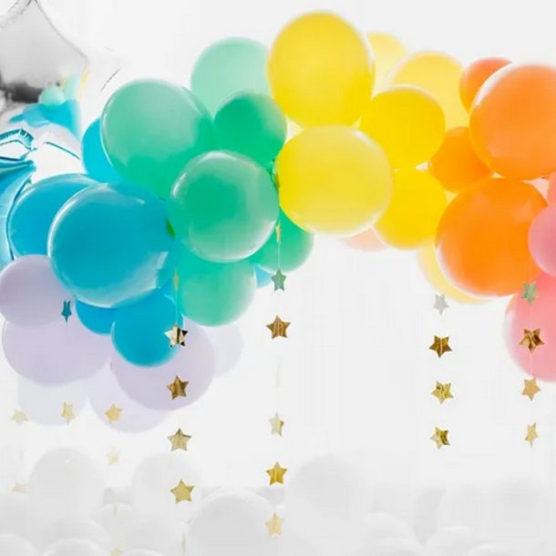 Guld Stjerne Guirlande 3,6 M.