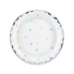 Pastel Stjerne Tallerkener 18 Cm./ 6 Stk.