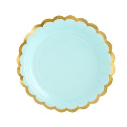 Mint M. Guldkant Tallerkener 18 Cm./6 Stk.