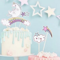 Enhjrning Store Kagepinde/ 5 stk.