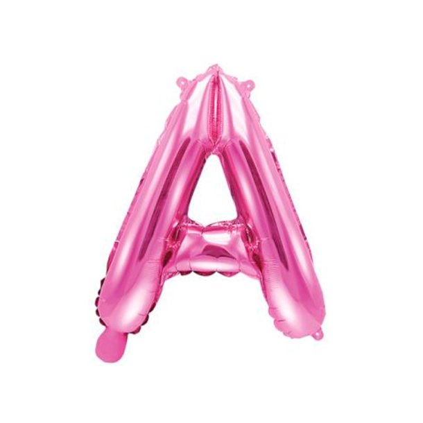 Foliebogstaver A-Z 35 cm. / M�rk Rosa