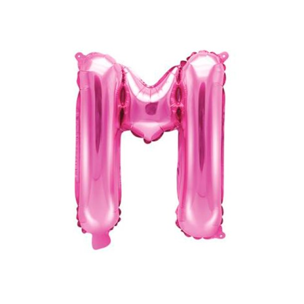 Foliebogstaver A-Z 35 cm. / M�rk Rosa
