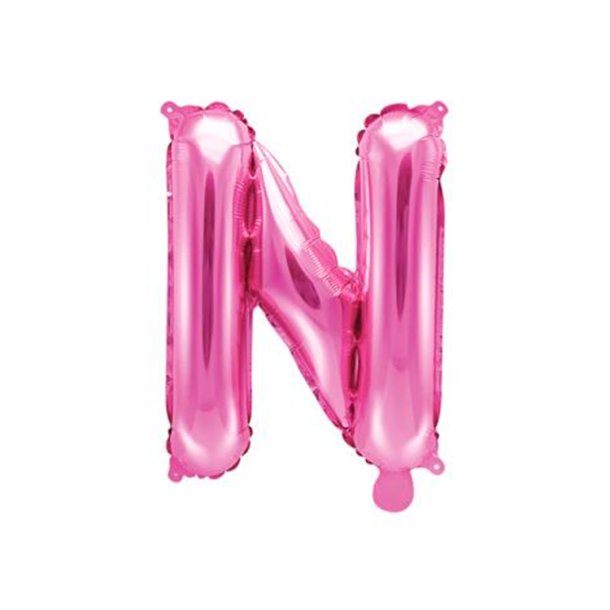Foliebogstaver A-Z 35 cm. / M�rk Rosa