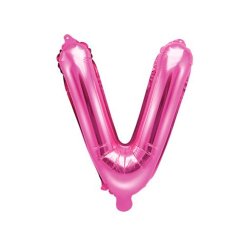 Foliebogstaver A-Z 35 cm. / M�rk Rosa