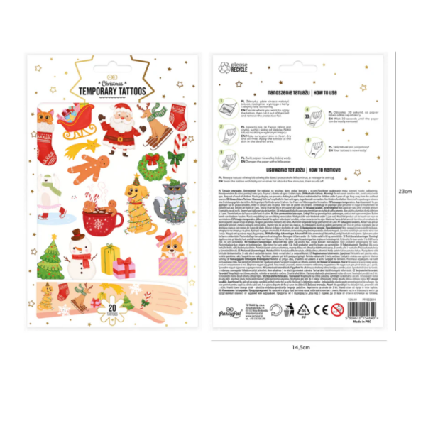 Falske Tatoveringer "Jule Magi" / 20 stk.