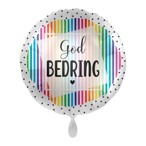 Rund Folieballon 43 cm. / God Bedring