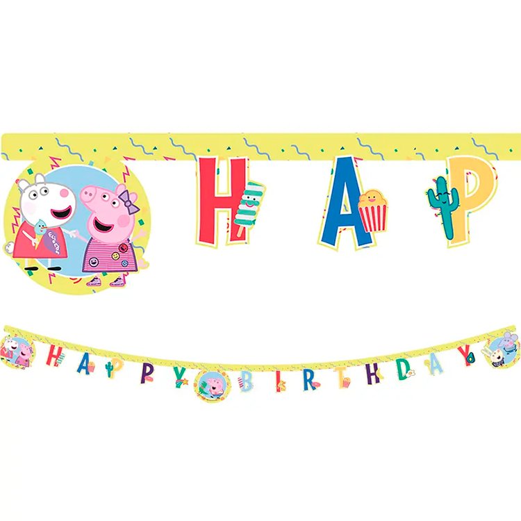 Baby Geburtstags-Banner Aus Jute | „Happy Birthday“ Mit Früchte-Motiv – Wiederverwendbare Deko