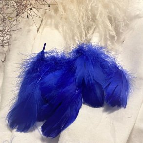 Dekorations Fjer/Mrke Bl