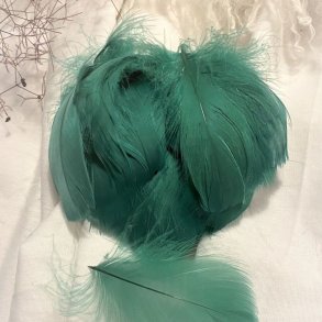 Dekorations Fjer/Jade grn