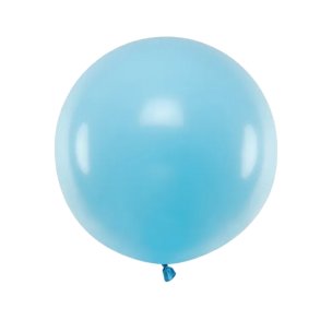 Kmpe Ballon 60 CM. / Pastel Lysebl