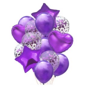 Ballon Mix 14 stk. / Mrkelilla