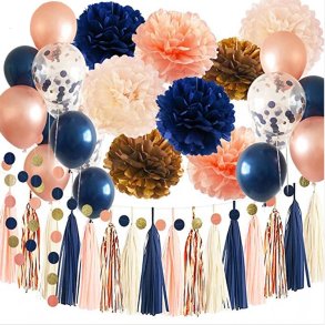 Pyntepakke Royal Blue Mix / 44 dele