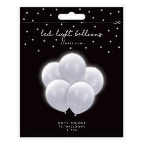 Led Balloner 30 cm./ 5 Stk.