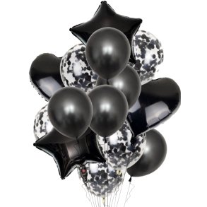 Ballon Mix 14 stk. / Sort