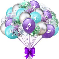 Havfrue Latex Balloner/32 dele