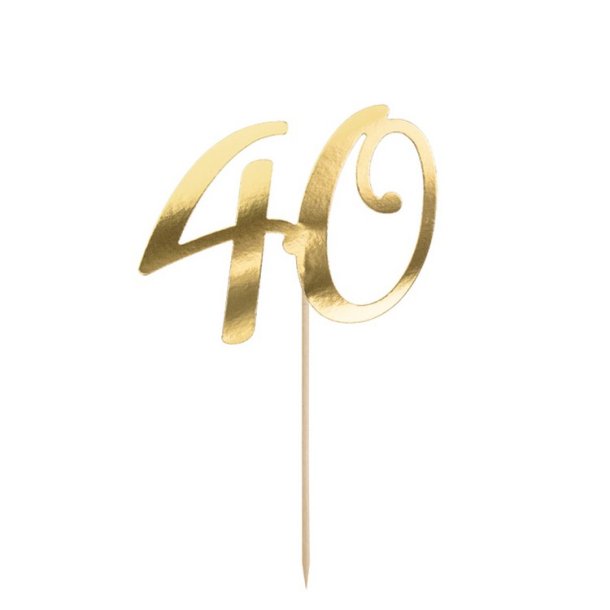 "40" Kagetop/ Guld