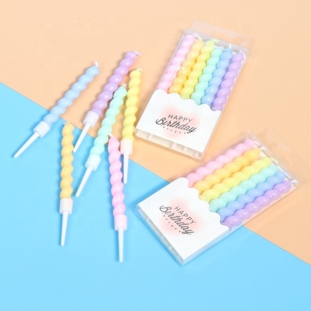 Kagelys Snoet Pastel/ 6 Stk.