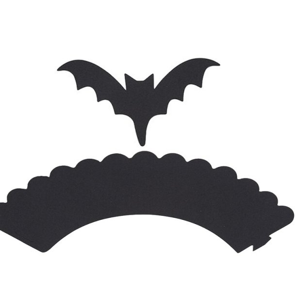 Flagermus Cupcake Wrappers/24 Stk.