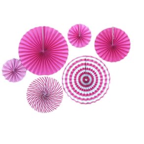 Rosetter/ 6 Stk. Fuchsia