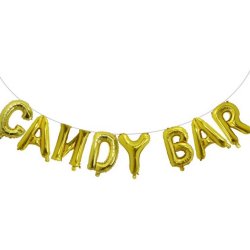 Candybar Folieballon / Guld
