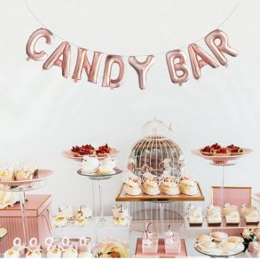 Candybar Folieballon/ Rosegold