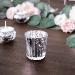 Slv Fyrfadstage 6 cm./ 4 Stk. 