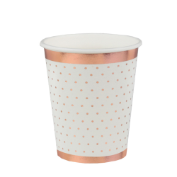 Rosegold Dot Papkrus/ 10 Stk.