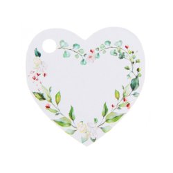 Botanik Hjerte Bordkort / 10 stk.