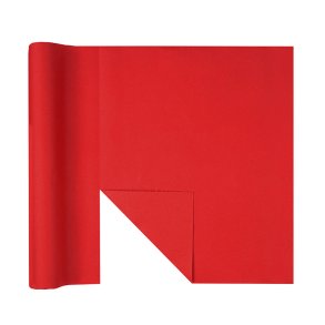 Bordl�ber Airlaid R�d m. Afrivningslinjer / 4,8 m.